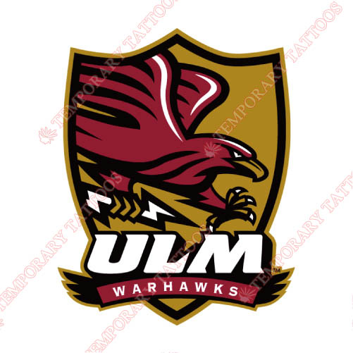 Louisiana Monroe Warhawks Customize Temporary Tattoos Stickers NO.4836